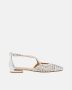 Gioseppo Gevlochten Leren Ballet Flats Gray Dames - Thumbnail 2