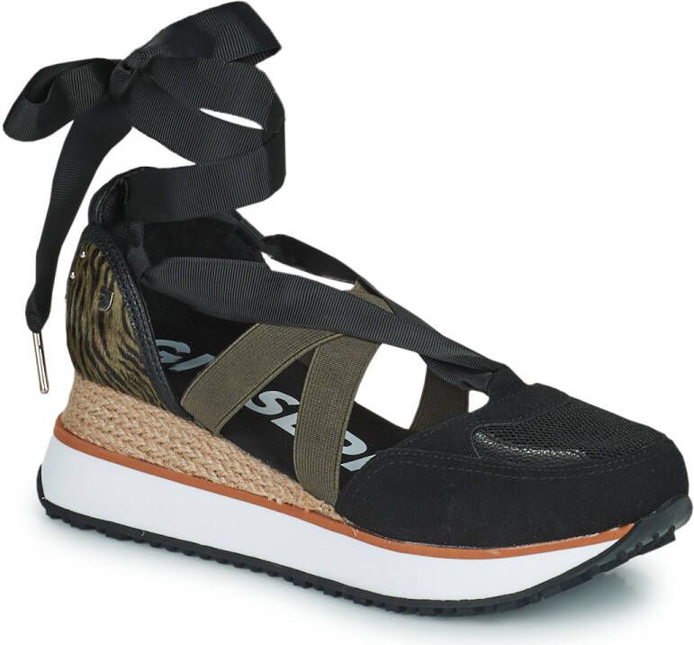 Dames Sneakers Settala Synthetisch Vetersluiting Plat Hak - Foto 6