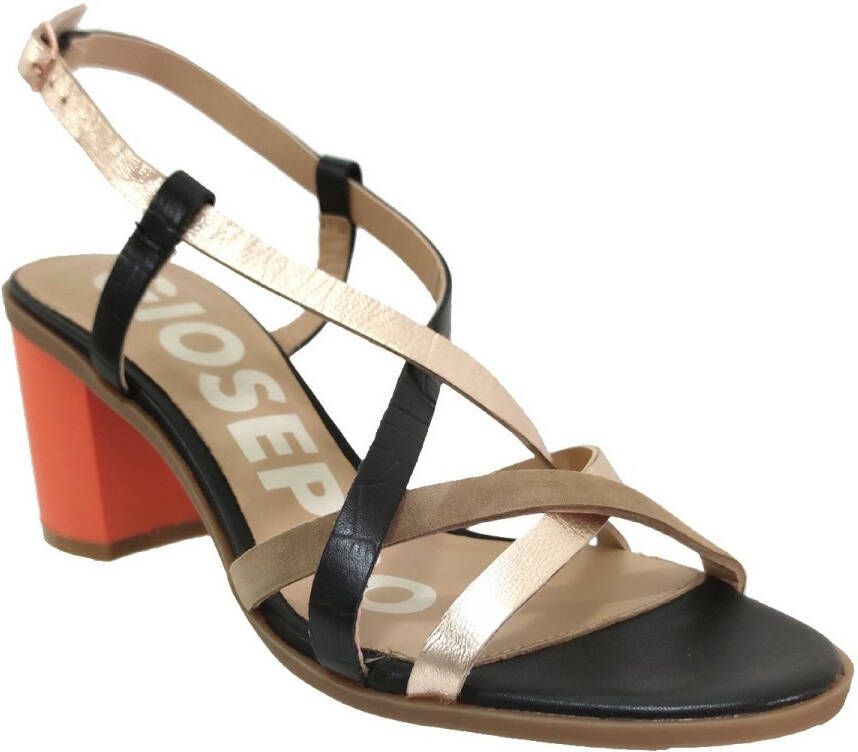 GIOSEPPO Lelex damessandalen in Romeinse stijl, wit, goudkleurig, 36 EU