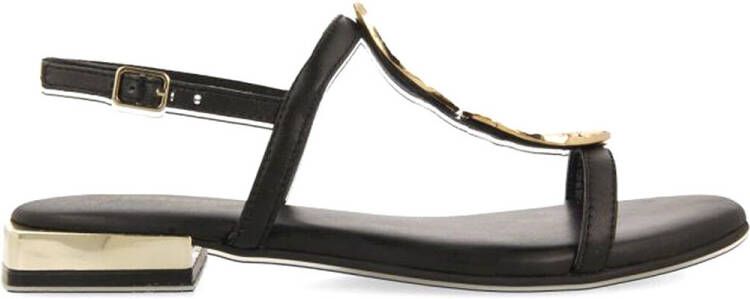 Gioseppo Dames Sandalen met Siersteentjes Zwart Leer - Foto 2