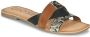 Gioseppo Dames slipper Lantama 58570 Bruin Zwart multicolor - Thumbnail 4