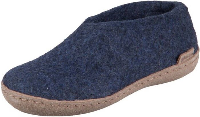 Glerups Pantoffels Denim Lammwollfilz