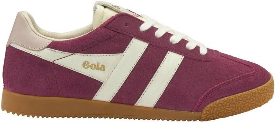 Gola Elan suède sneakers donkerroze - Foto 3