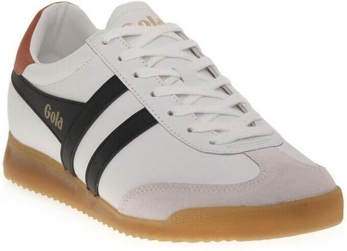 Gola Torpedo Leather Heren Sneaker Wit-Zwart-M.Oranje - Foto 4