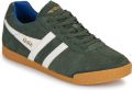 Gola Harrier Herensneaker Donker-Khaki-Off-White-Marine-Blauw - Kaki