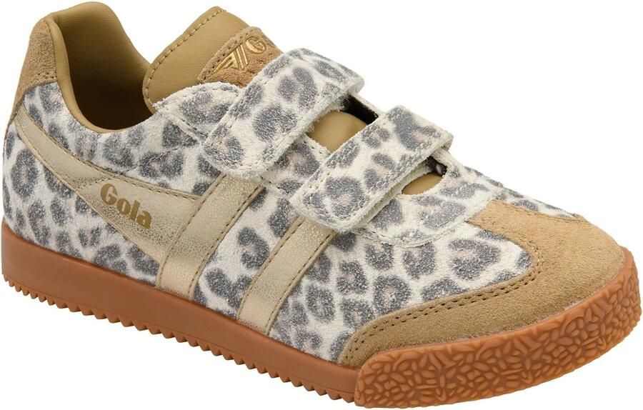 Gola Lage Sneakers Harrier Safari Leopard-Light Caramel-Gold