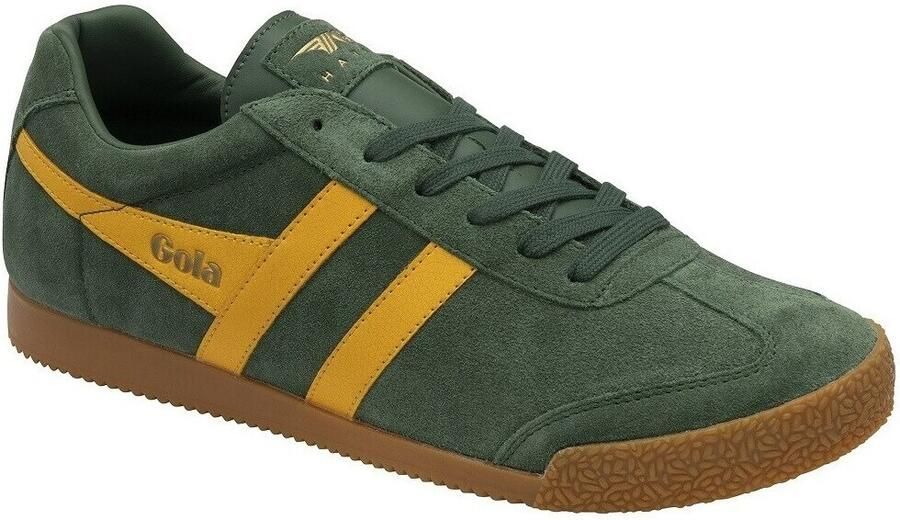 Gola Harrier Suede Heren Sneaker Evergreen-Zon - Foto 3