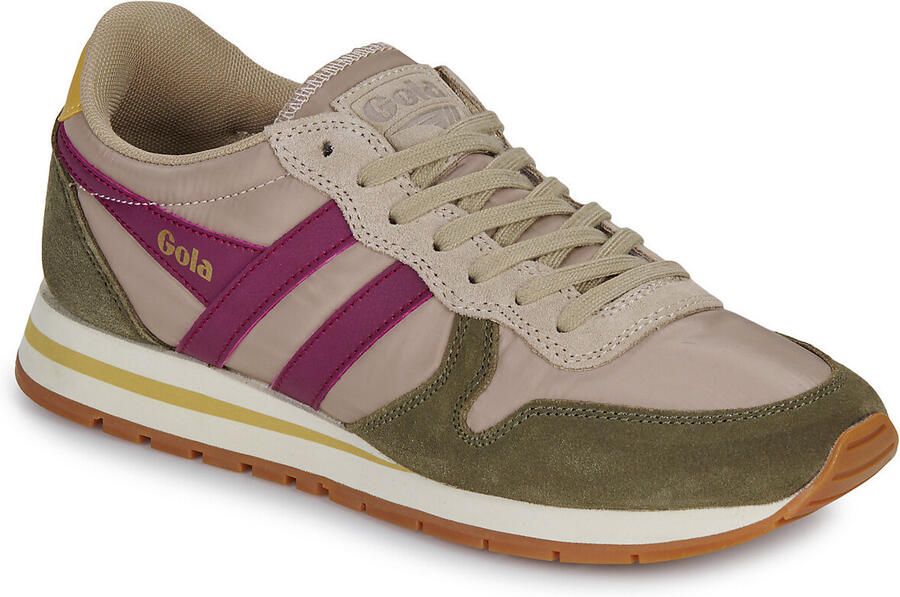 Gola Daytona Chute Damessneaker Bot-Khaki-Cerise