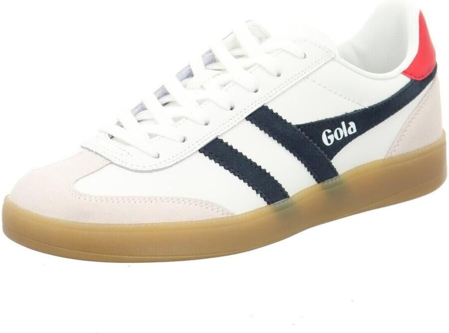 Gola Viper Leather Herensneaker Wit-Navy-Rood-Gum - Foto 2