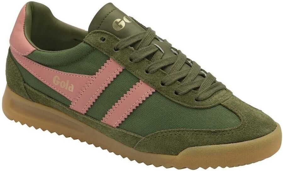 Gola Women's Tornado Sneakers olijfgroen bruin - Foto 3
