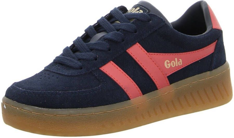 Gola Women's Grandslam Suede Sneakers blauw bruin