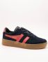 Gola Women's Grandslam Suede Sneakers blauw bruin - Thumbnail 3