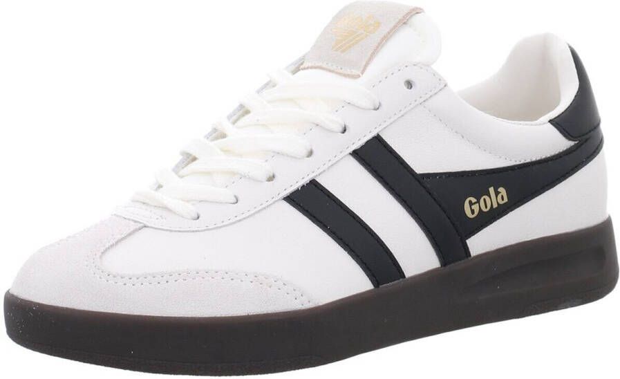 Gola Klassieke Cyclone Leren Sneakers Wit Zwart Vrouwen - Foto 2
