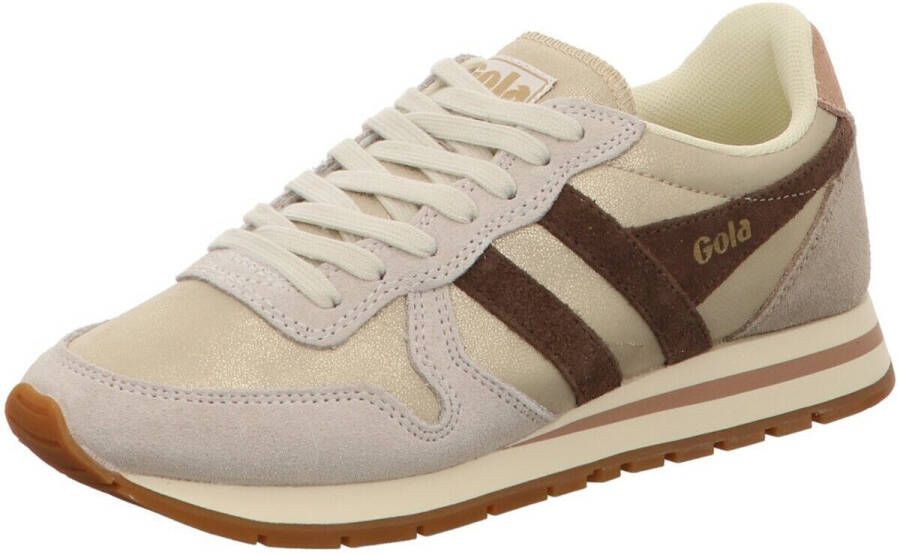 Gola Daytona Blaze Damessneaker Goud-Donkerbruin-Cameo