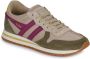 Gola Daytona Chute Damessneaker Bot-Khaki-Cerise - Thumbnail 3