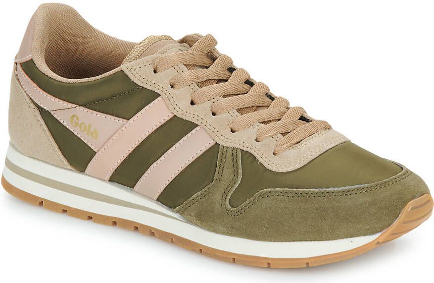 Gola Women's Daytona Chute Sneakers beige olijfgroen - Foto 2