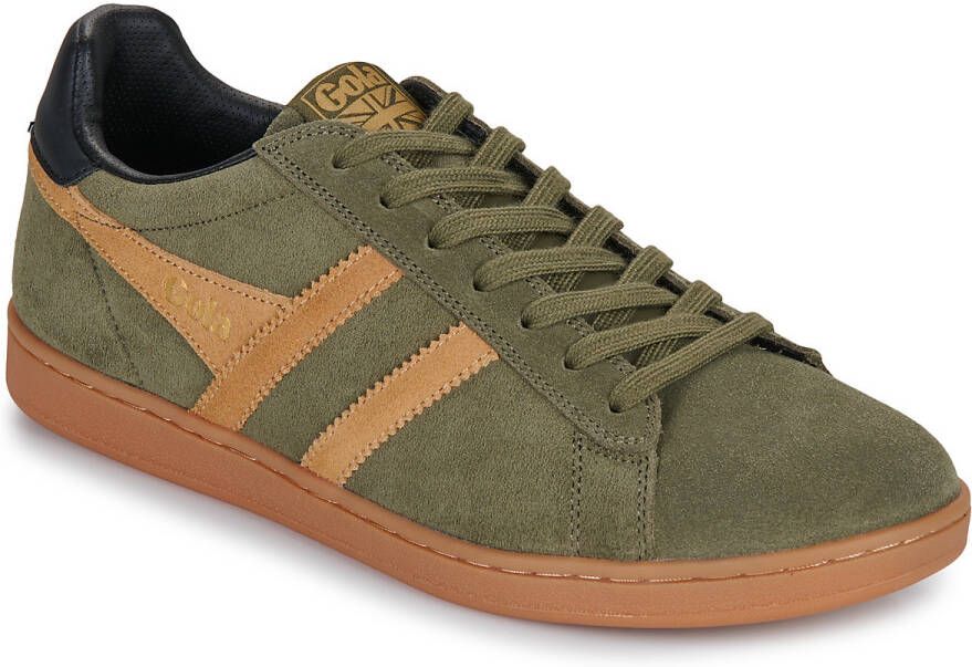 Gola Equipe II Suede Sneakers olijfgroen bruin