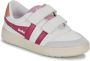 Gola Falcon Strap leren sneakers wit roze - Thumbnail 2