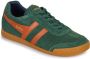 Gola Harrier Suede Heren Sneaker Evergreen-Moody-Orange-Navy - Thumbnail 2