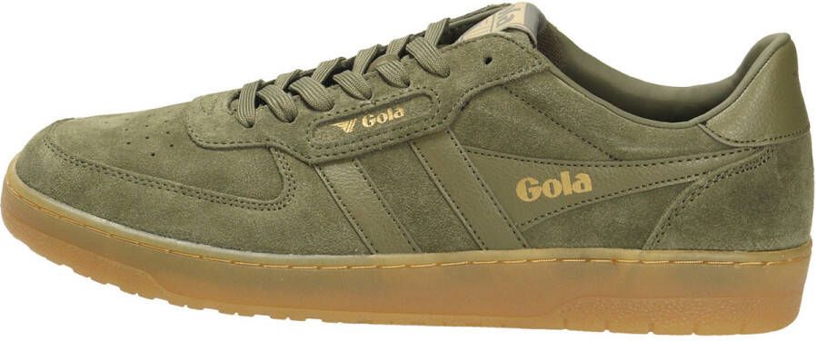 Gola Hawk Suede '86 Sneakers bruin olijfgroen