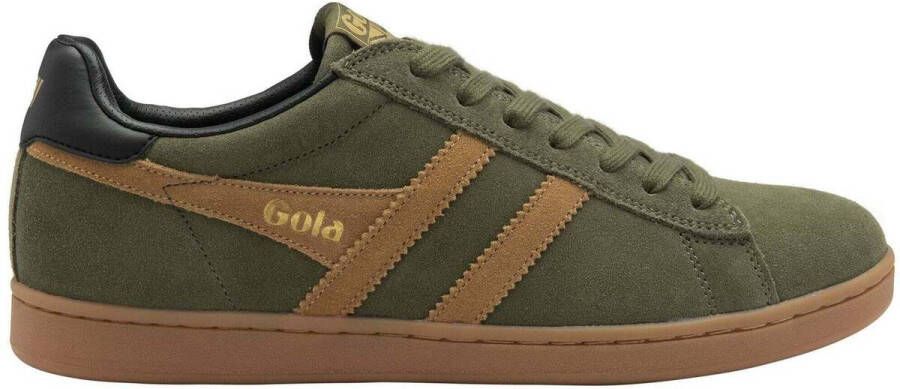 Gola Equipe II Suede Sneakers olijfgroen bruin