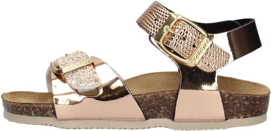 Gold Star Platte sandalen