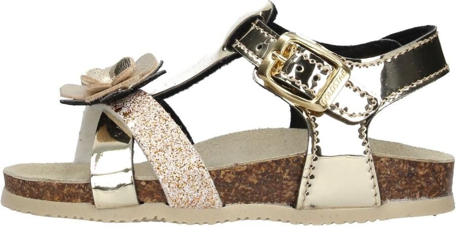Gold Star Platte sandalen