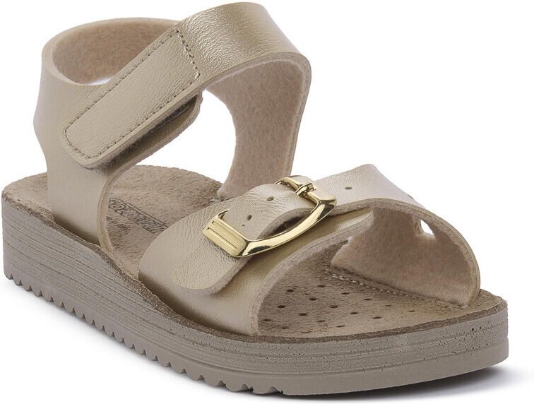Gold Star Platte sandalen PLATINO