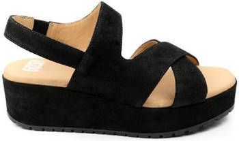 Gosh Sandalen DAMES sandaal 052.816 zwart - Schoenen.nl
