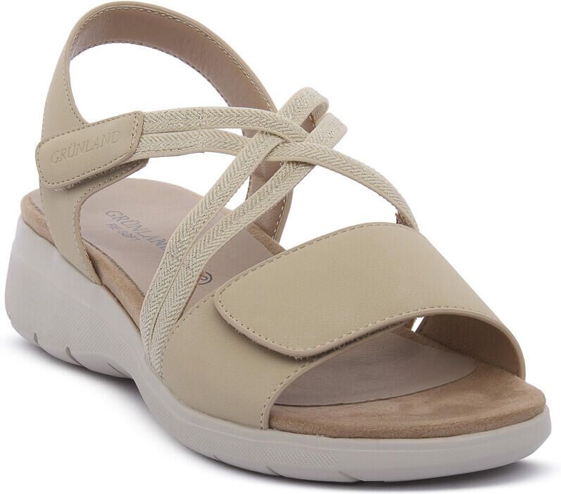 Grunland Sandalen met sleehak BEIGE C9DEMA