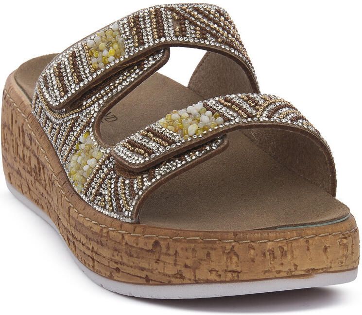 Grunland Sandalen met sleehak CUOIO 40DAST
