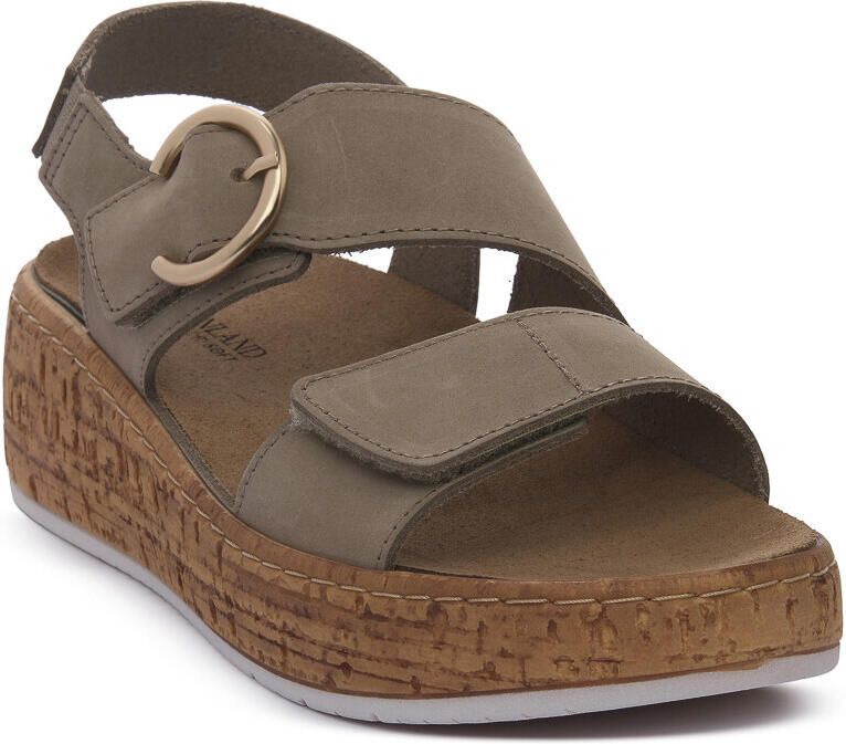 Grunland Sandalen met sleehak KAKI 40DAST - Foto 2