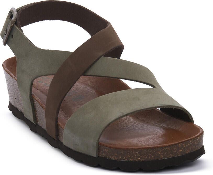 Grunland Sandalen met sleehak SALVIA MARRONE 40LEFT