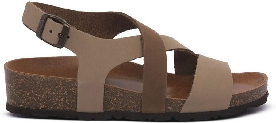 Grunland Sandalen met sleehak SB0073BEIGE