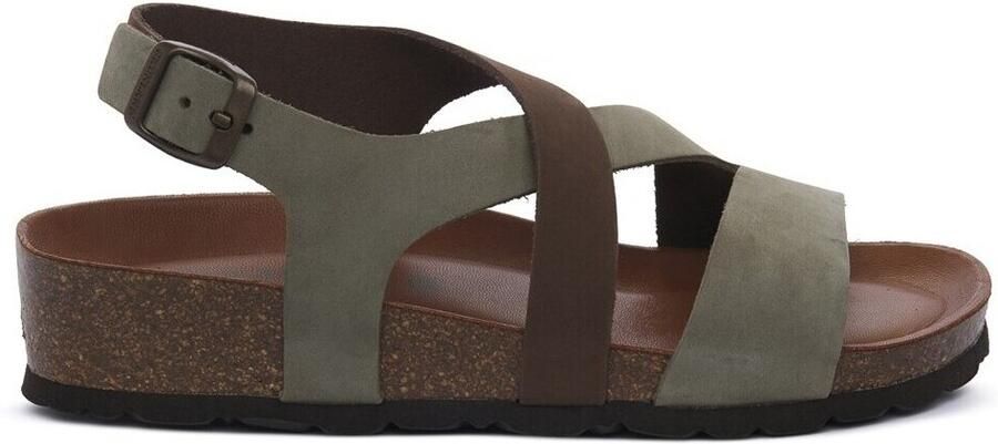 Grunland Sandalen met sleehak SALVIA MARRONE 40LEFT - Foto 2