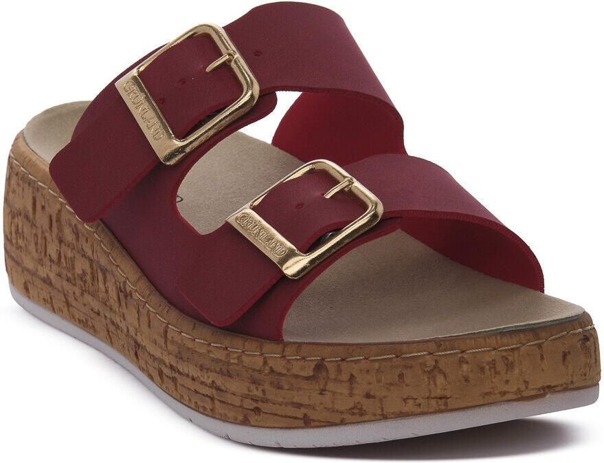 Grunland Sandalen met sleehak CE0293RUBINO