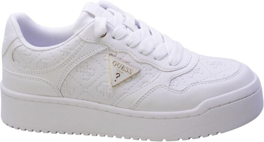 Guess Platte Polyethyleen Damesschoenencollectie White Dames - Foto 9