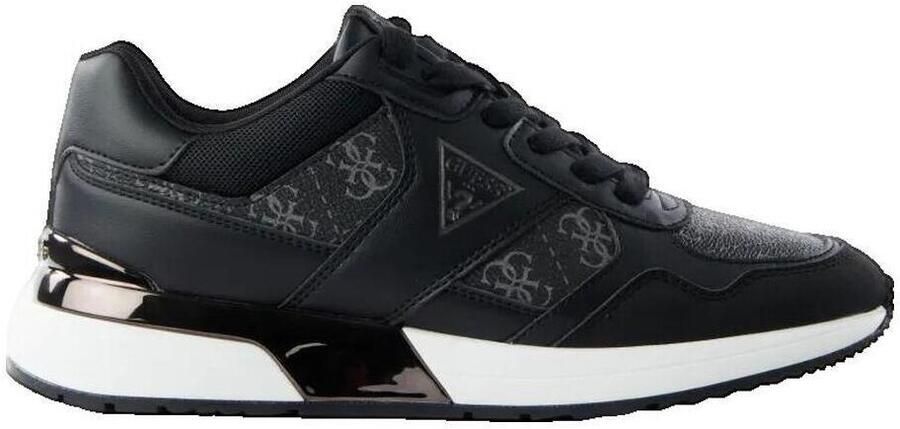 Guess Lage Sneakers Baskets Mickay Similicuir Noir - Foto 8