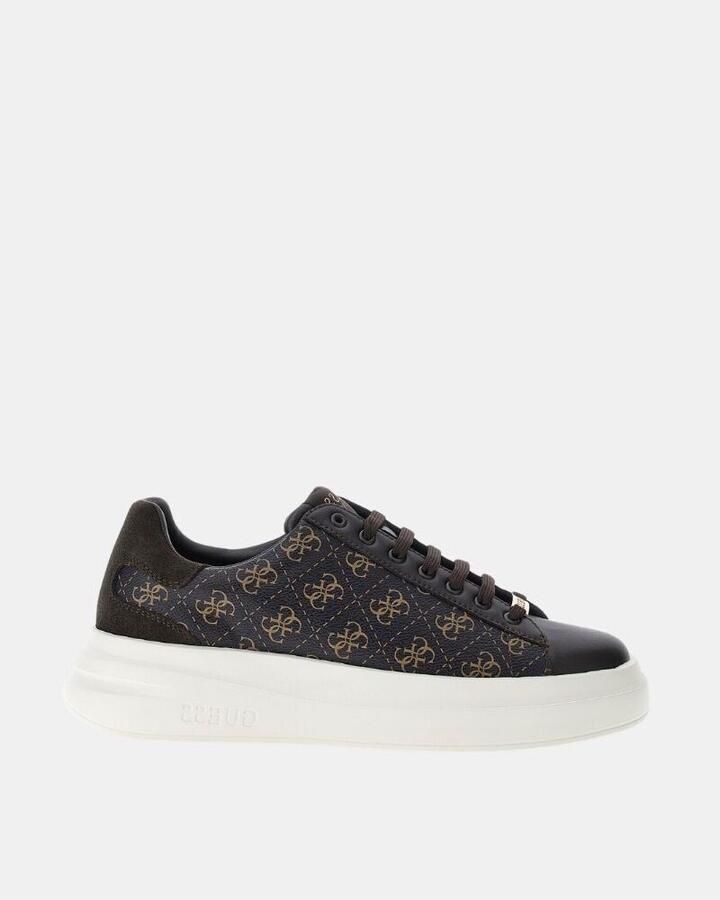 Guess Bruine Sneakers PU Leer Logo Print - Foto 3