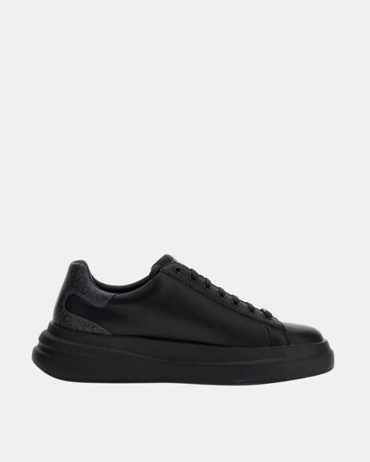 Guess Zwarte PU Sneakers Fmpviblea12 Black Heren - Foto 6