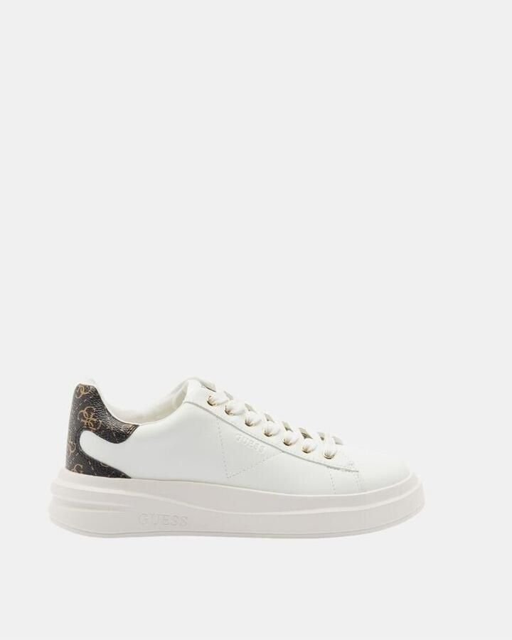 Guess Leren Sneakers Elbina voor Vrouwen White Dames - Foto 7