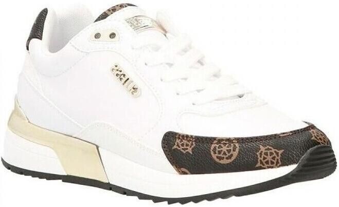Guess Moxea Active Lady Wit Bruin Multilogo Sneakers White Dames - Foto 10