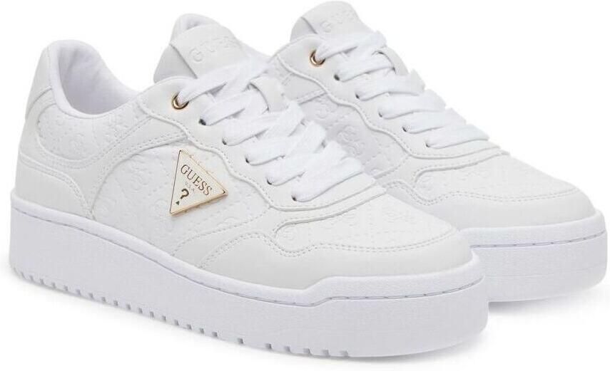 Guess Platte Polyethyleen Damesschoenencollectie White Dames - Foto 7