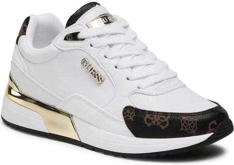 Guess Moxea Active Lady Wit Bruin Multilogo Sneakers White Dames - Foto 13