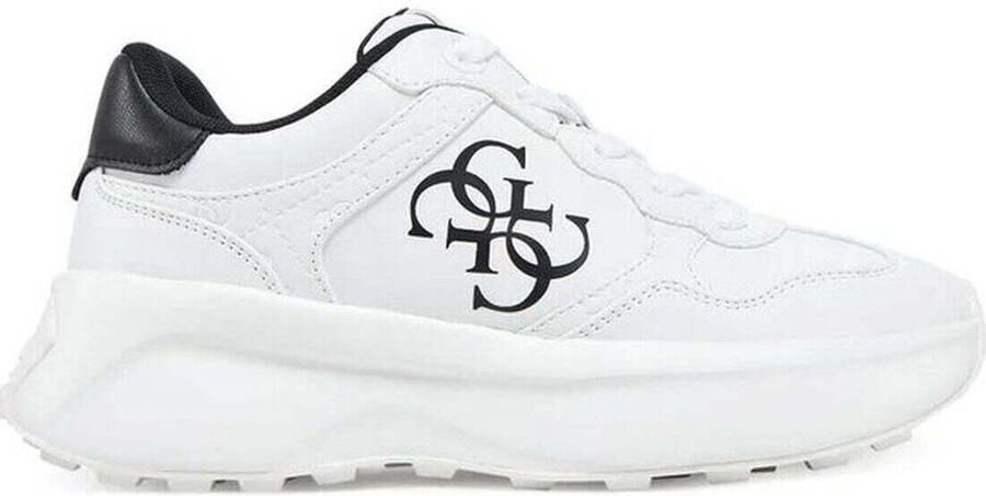 GUESS Printed Lace-Up Sneakers with Polyurethane Composition Wo White - Foto 6