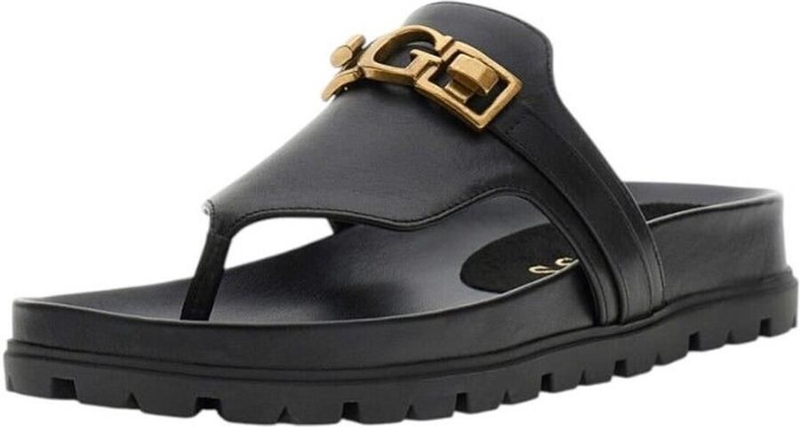 Guess Teenslippers FLJFRR LEA03-BLACK