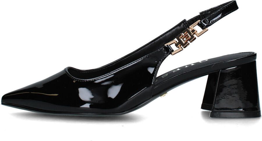 Guess Zwarte Blokhak Sandalen Lente Zomer Black Dames - Foto 4