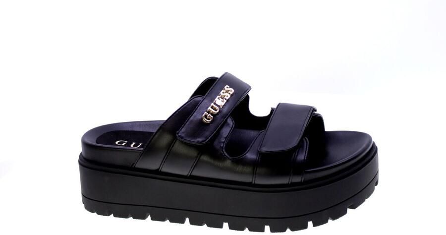 Guess Slippers met plateauzool model 'FAXON' - Foto 3