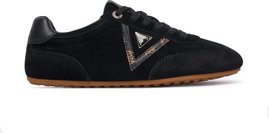 GUESS Relli zwarte leren sneakers - Foto 2