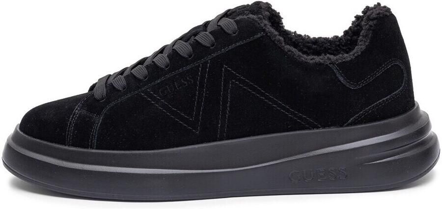 Guess Sneakers van runder nubuck met fleecevoering model 'ELBA'